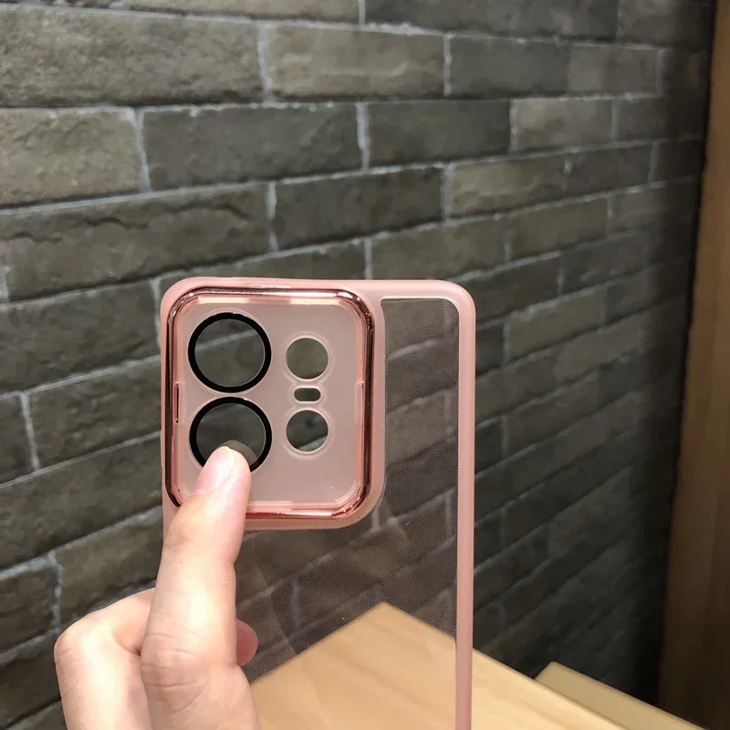 Прозрачный чехол Meiyan с линзой для MOTO Edge 50Pro Ultra Motorola Edge 50 Neo G34 G32 G35 G54 G24 G85 Мягкий силиконовый чехол