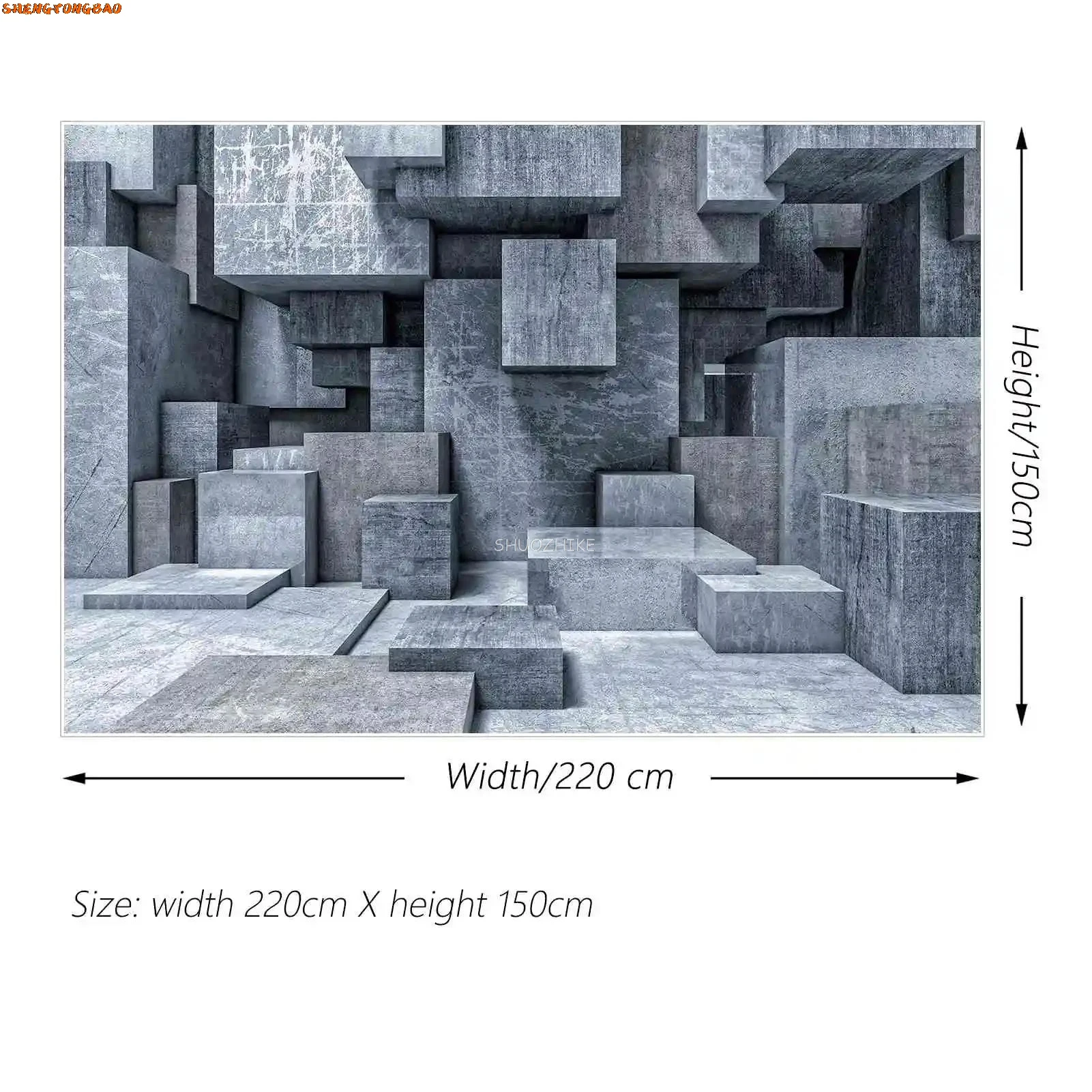 Toile de fond de portrait gris 3D, mur géométrique en pierre de marbre, fond de studio photo, fond de photographie en ciment, séance photo, goutte arrière