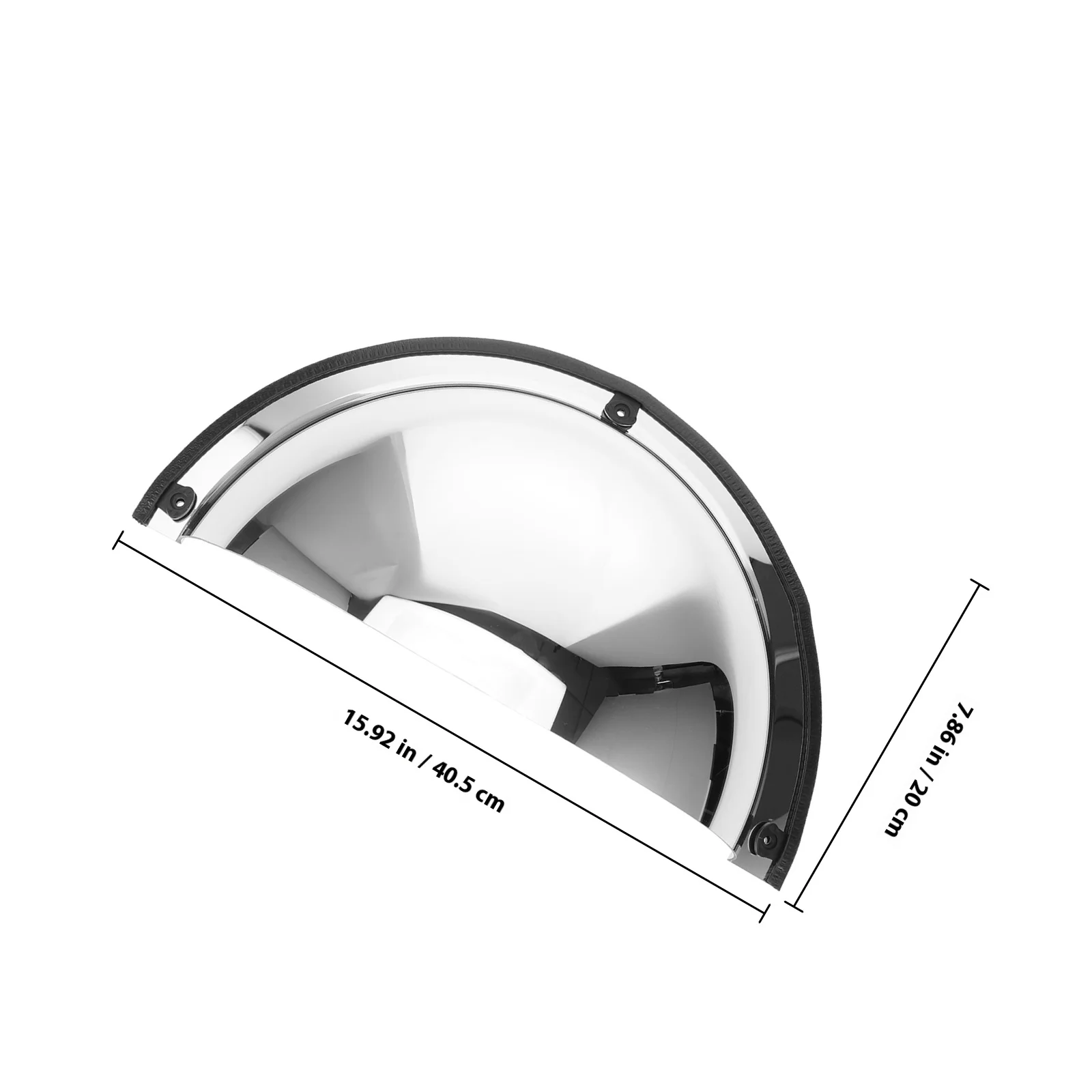 Outdoor Convex Mirror Wide Angle Safety Mirror for Road Parking Driveway Garage Wall Mount Anti-Collision Monitoring Large