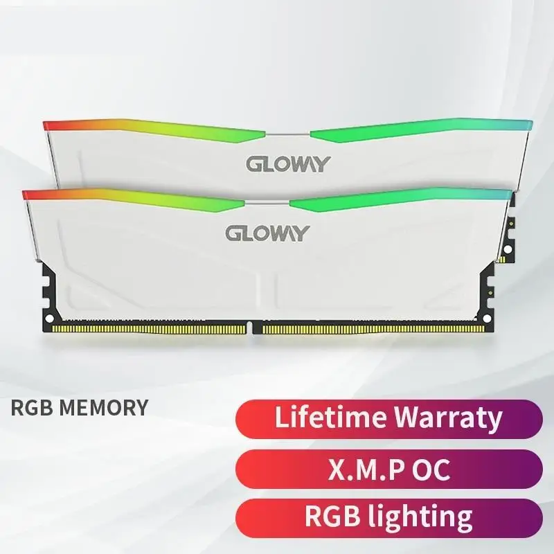 New! Memoria RAM DDR4 3200mhz RGB (8GBX2) 3600mhz (16GBX2) 32GB For Desktop Warranty Lifetime