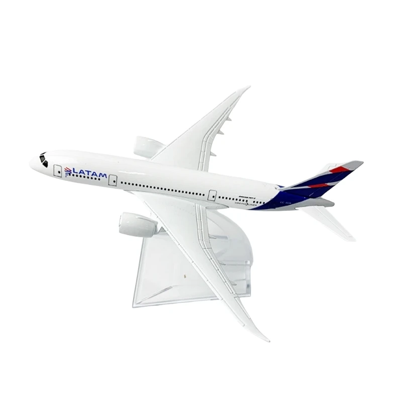 16cm Airplane Latam Airlines B787 Metal Aircraft Model 1:400 Simulated Passenger Aircraft Alloy Die-cast Solid Static Ornament