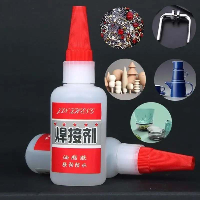 1/2pcs 50g Universal Welding Super Glue Plastic Wood Metal Rubber Tire Shoes Repair Glue Soldering Extra Strong Adhesive