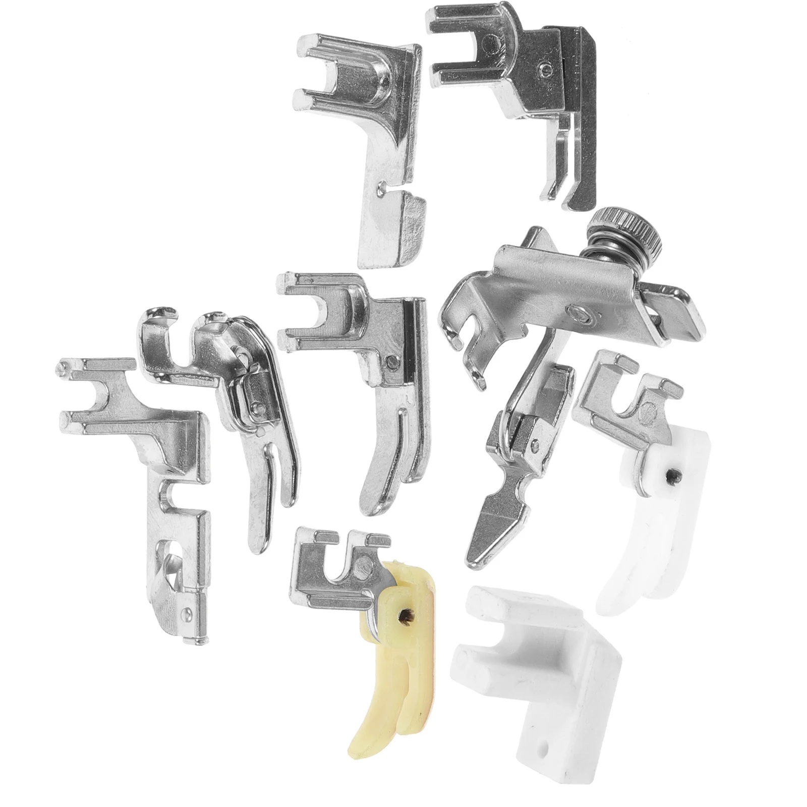 

9 Piece Machine Presser Foot Set Durable Alloy Anti Rust Stitching Quilting Accessories Storage Wear Resistant Darning Presser