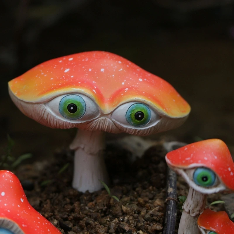 

Mushroom Resin Garden Ornaments for Backyard Aesthetic Decorative Ornaments