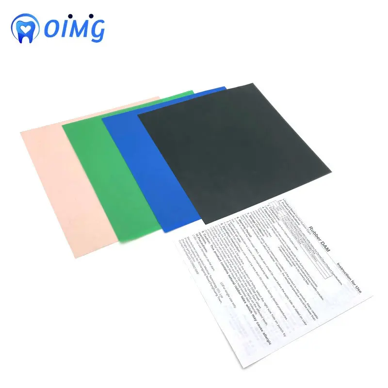 Multiple Colour High Quality Dental Dams Non-Sterile Dams Natural Rubber Latex Material Dentist Tools S(52Pcs) or L(36 Pcs)