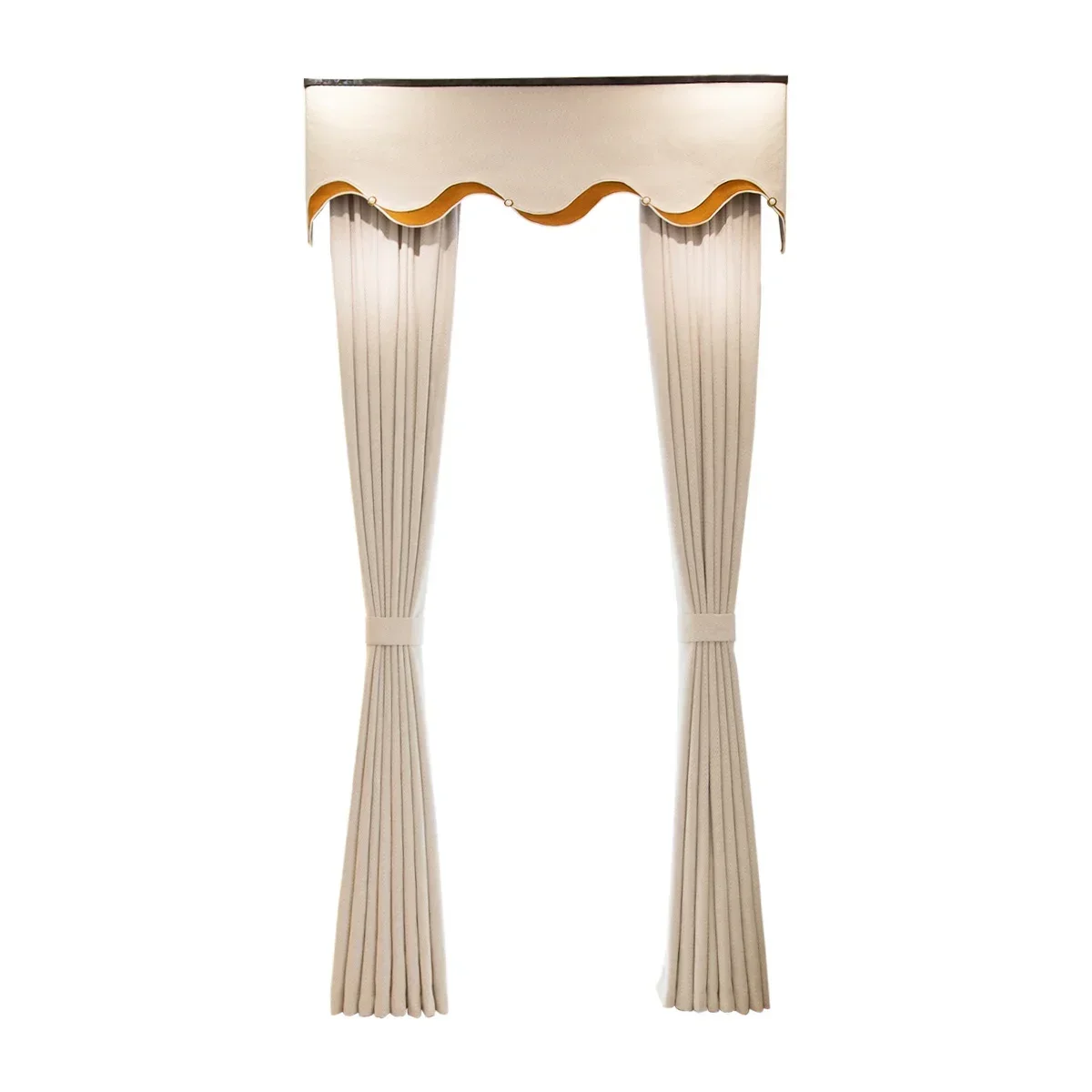 

Herringbone Cashmere Jacquard Flannelette Thickened Shading Thermal Insulation Curtains For Living Room Bedroom Finished