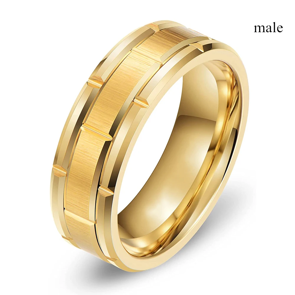 His and Hers Couple Rings Luxury Gold Color Women Heart Zircon Wedding Rings Set Men Titanium Steel Ring Wedding Jewelry Gifts