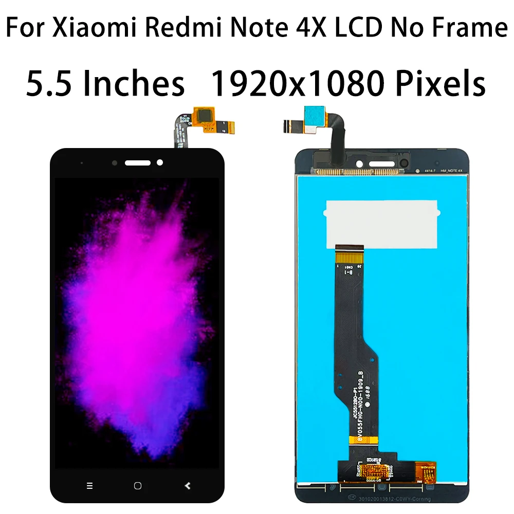 Display LCD para Xiaomi Redmi Note 4, Versão Global, Snapdragon 625, Digitalizador De Tela De Toque Com Moldura, Novo, Original, 5.5\