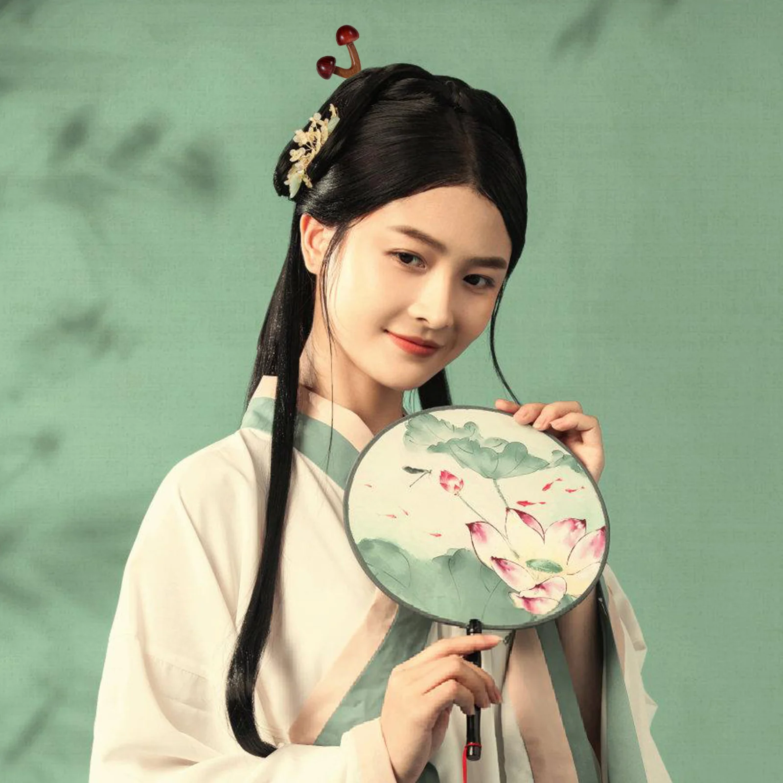 

Wooden Hairpin Women Girls Long Accessories for Chinese Style Stick Fork Chopsticks Green Sandalwood Miss