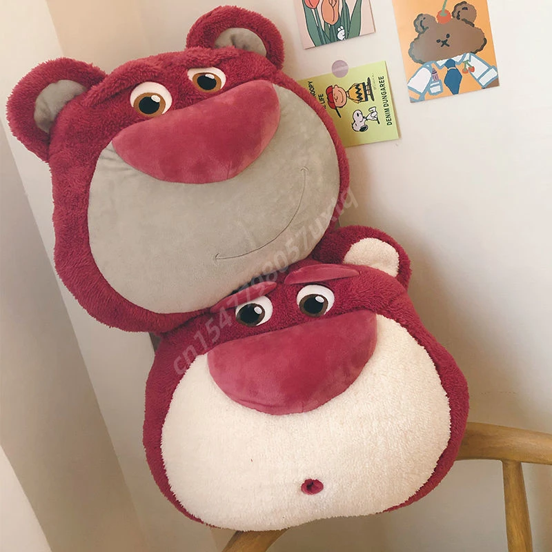 Lovely Lotso Back Cushion Comfortable Throw Pillow Sofa Bed Stuffed Strawberry Bear Cushion Kawaii Home Decor Xmas Gifts Girl