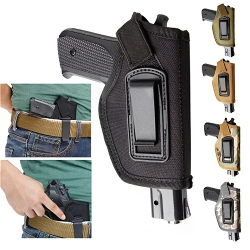 

Tactical Holster With Clip Bag IWB Left Right Universal Gun Bag Hidden Carrying Holster Outdoor Training Pistol Holster For Male