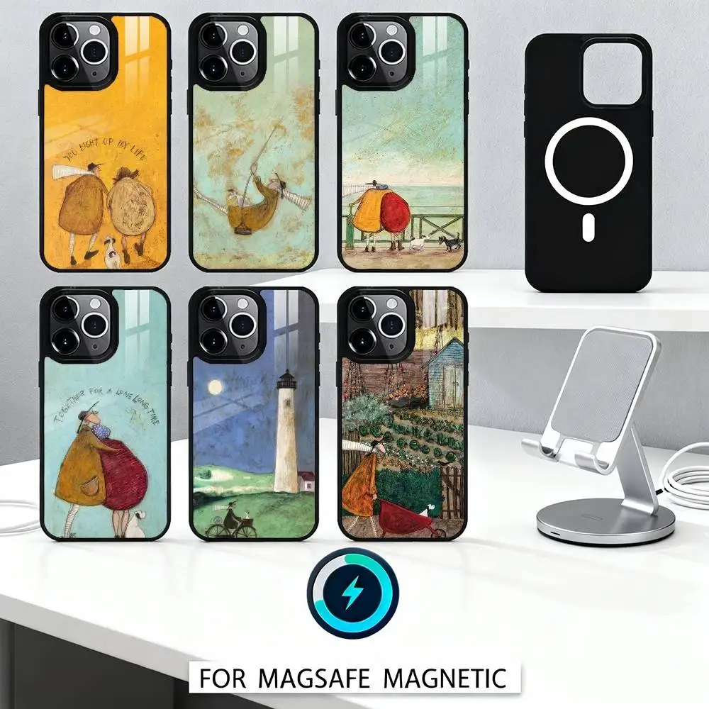 

Tiny W-Warm Wit Stories-S-Sam Toft Phone Case For iPhone 16,15,14,13,12,Pro,Max For Magsafe Magnetic Wireless Charging