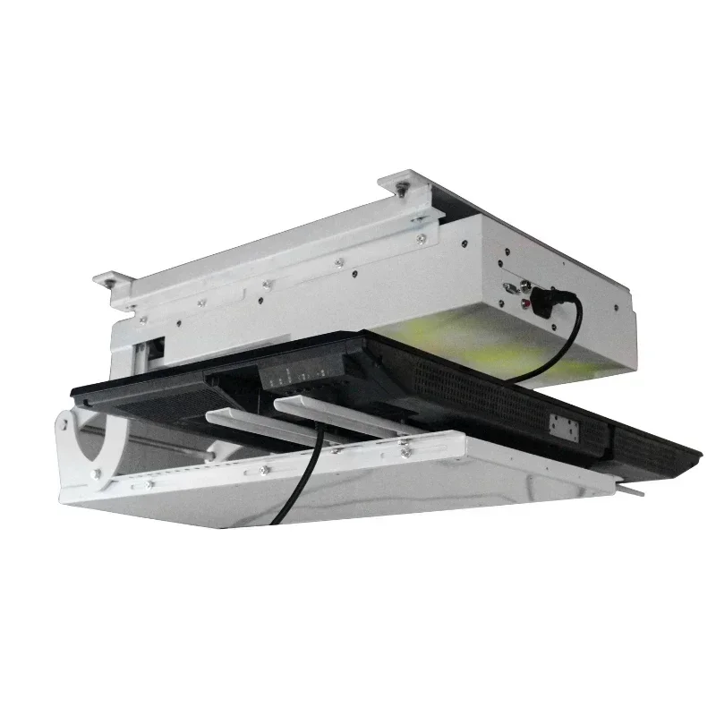 

32-75 Inch Remote TV Ceiling Hanger Motorized Ceiling TV Mount Electric Flip Bracket Motorized LCD TV Lift for smart home office