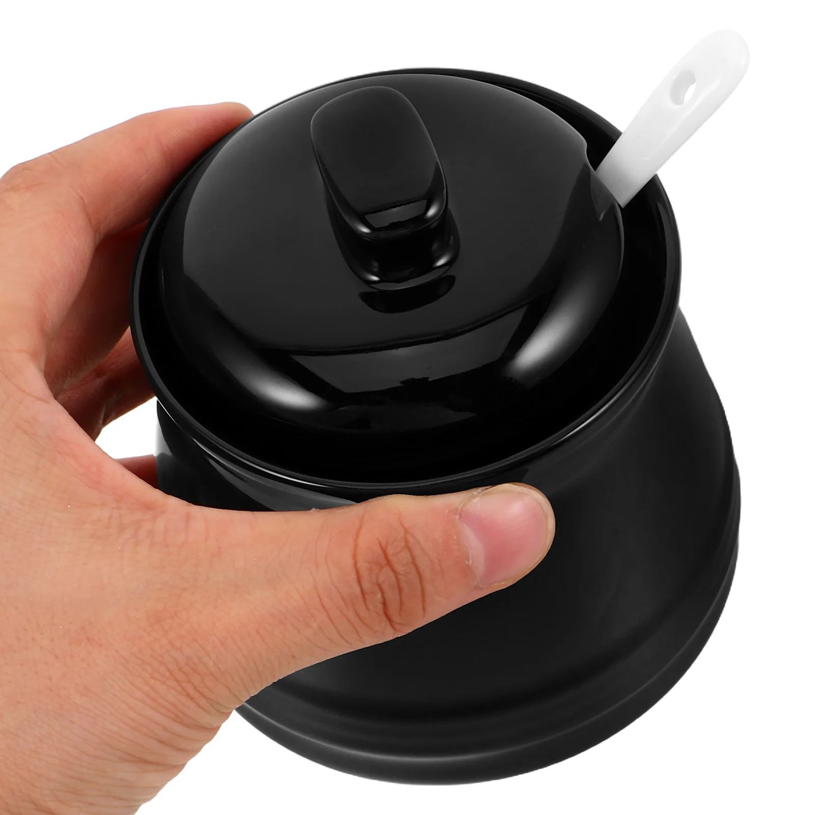 

Ceramic Sugar Jar Spoon Included 350ml Kitchen Countertop Seasoning Storage Container for Sugar Salt Spice Spice Jar with Spoon