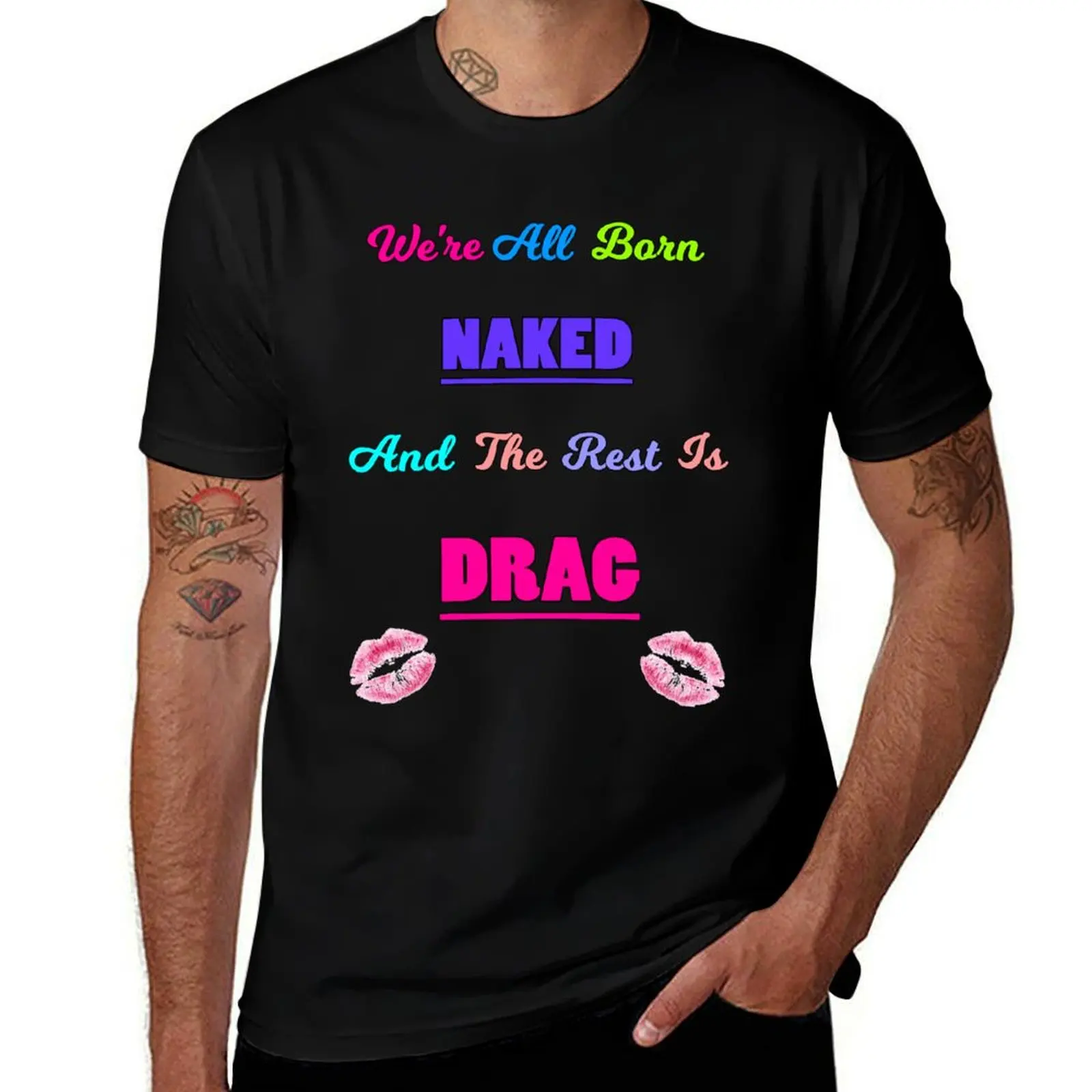 Born Naked T-Shirt Dry Fit Running Short Sleeve Top T-Shirt