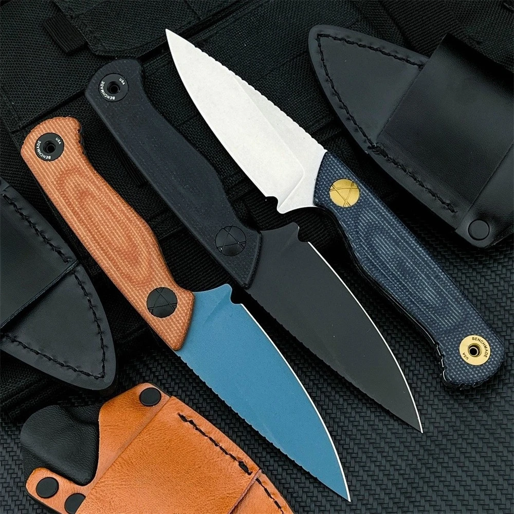 高硬度固定刃ナイフ、シース付き、d2鋼ブレード、g10ハンドル、アウトドアedcキャンプナイフ、釣り道具。-贈り物