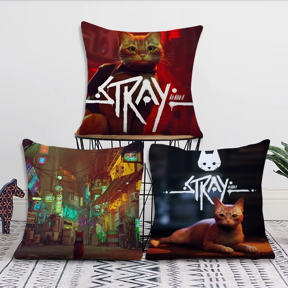 Game S-Stray Cat Decoration Room Home Sofa living Office Car Nordic Simplicity Pillow Cover