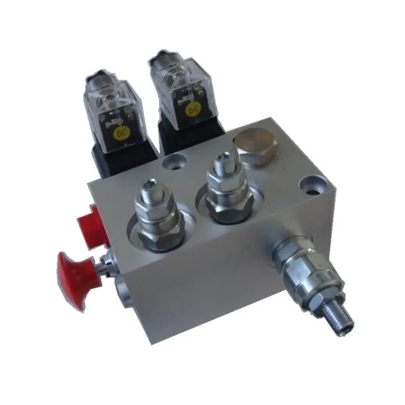 Hydraulic valve lifting solenoid valve group