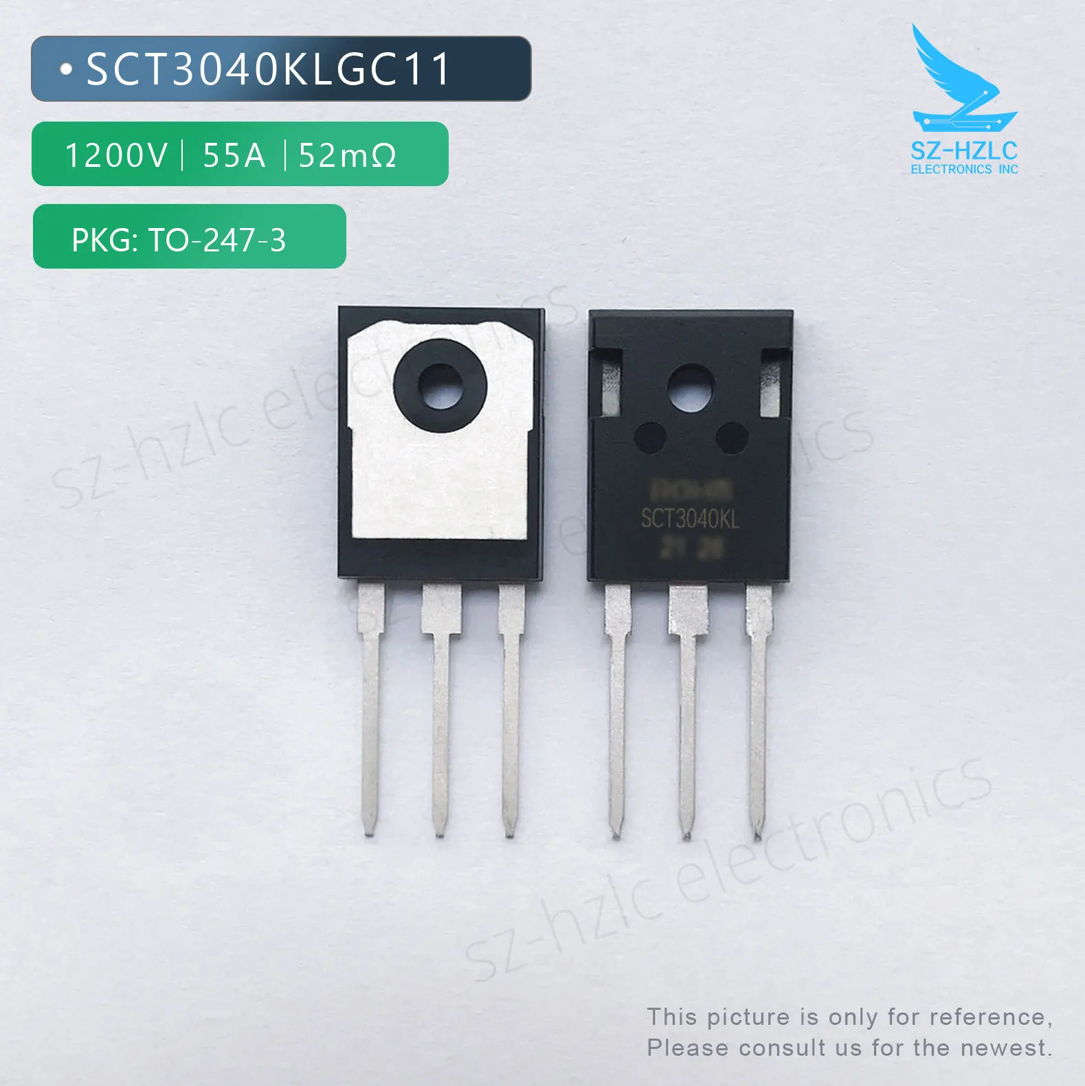 

SCT3040KLGC11 SICFET Nmos 1200V 55A 52mΩ TO-247-3 SCT3040KL