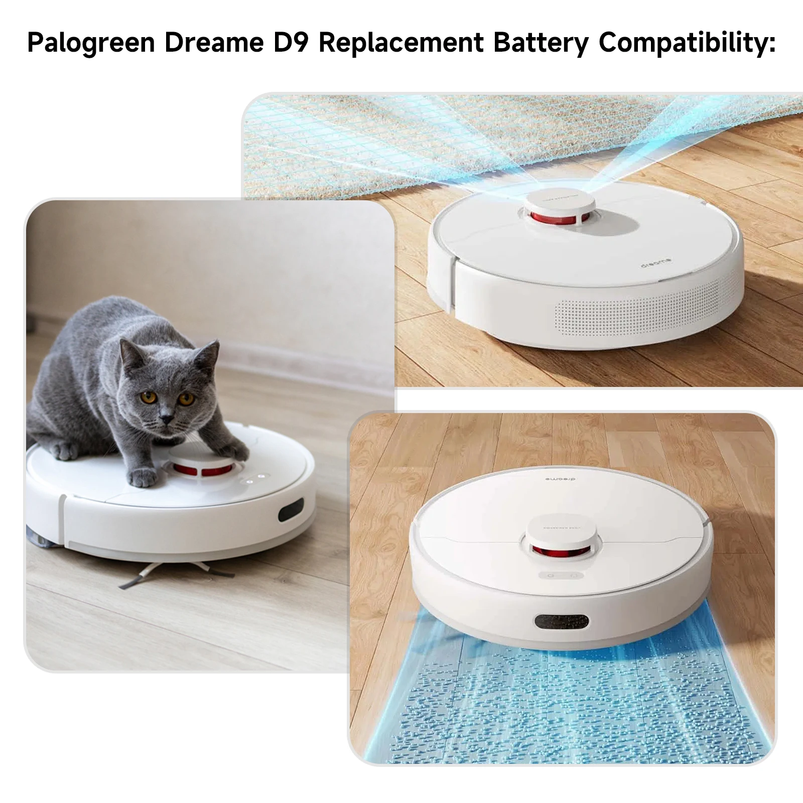 بالو الأصلي 14.4 فولت 6700 مللي أمبير استبدال بطارية ليثيوم ل Dreame F9 D9 D10 D10S L10S L10 Pro RL55L RLS5 D9 برو D9 ماكس