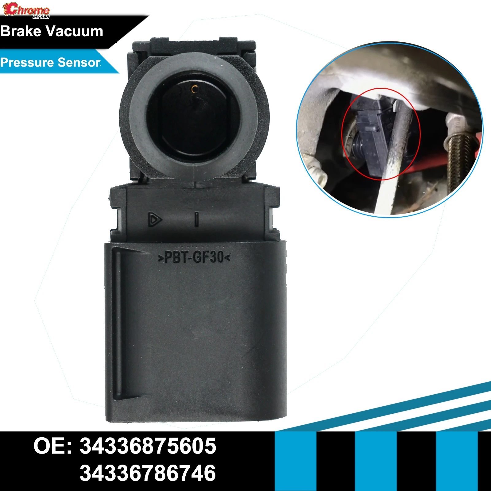 

3-контактный датчик усилителя тормозов для BMW 1 3 5 7 X1 Z4 E81 E87 E90 E93 F10 Mini Clubman R55 R56 R60 Автозапчасти 34336786746