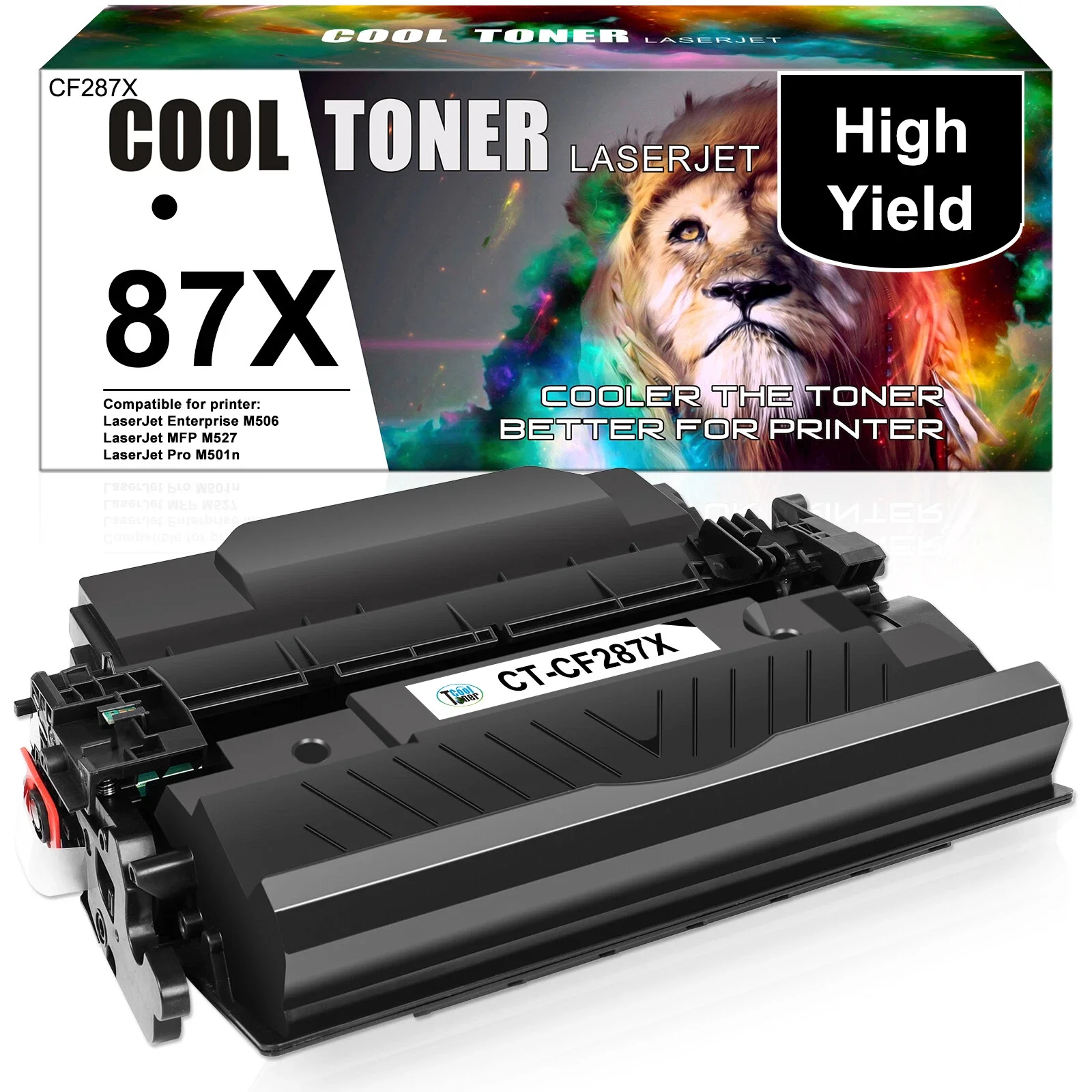 

1PK 87X CF287X тонер-картридж для принтера M506dn M506x M501d M527