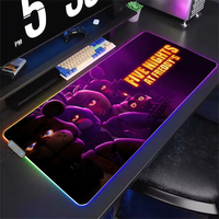 Game f-five night at freddy Mouse Pad RGB LED Light Non-Slip Rubber Base Waterproof Office PC Home Best Price Desk-Mat USB Large