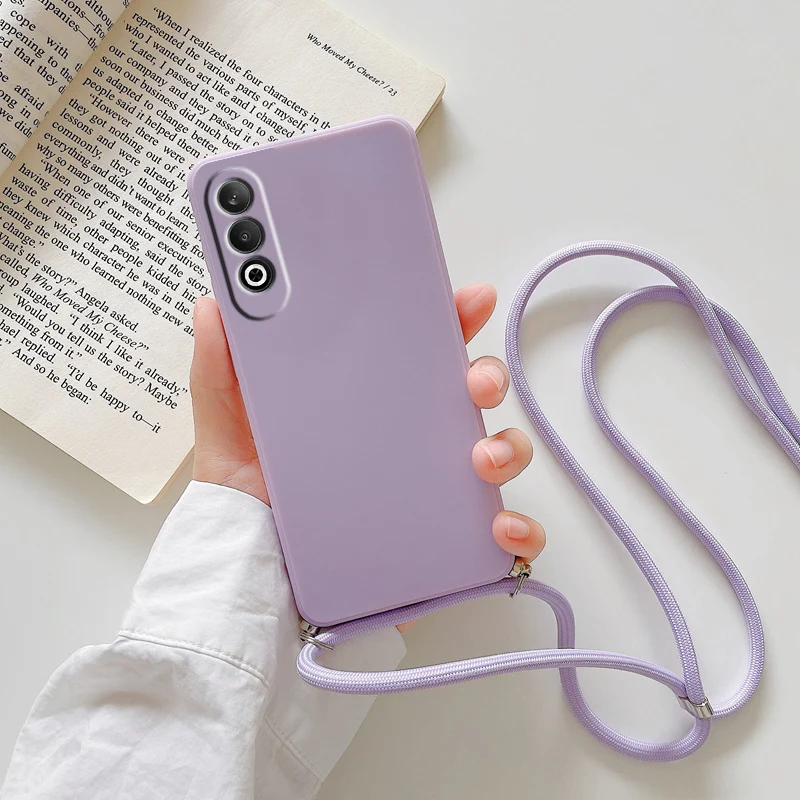 For Oneplus Nord 5 Crossbody Necklace Lanyard Phone Case for One Plus Nord CE5 ACE5 Ultra Camera Protect Silicone Soft TPU Cover