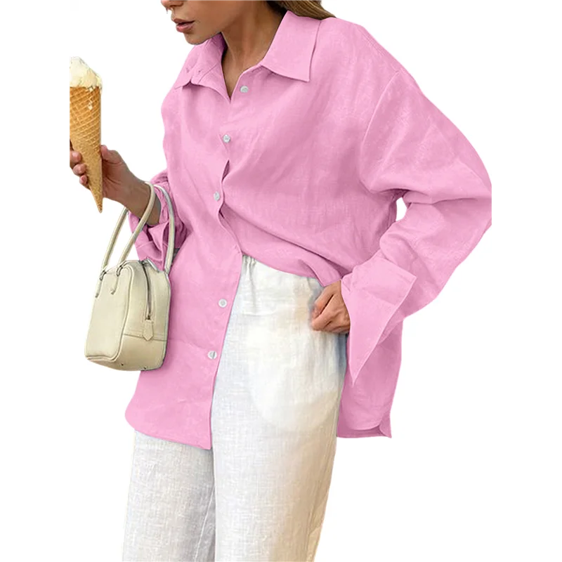 

AG-Womens 100% Cotton Button Down Shirt