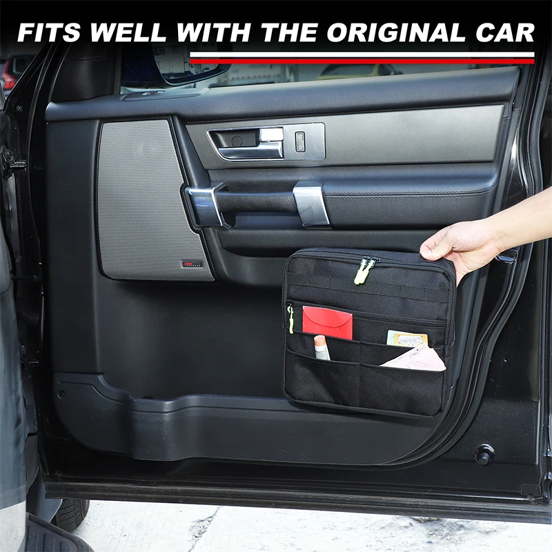 

For Land Rover Discovery 4 LR4 10-16 Oxford Cloth Car Front Door Side Storage Bag Multifunctional Organizer Bag Car Accessories