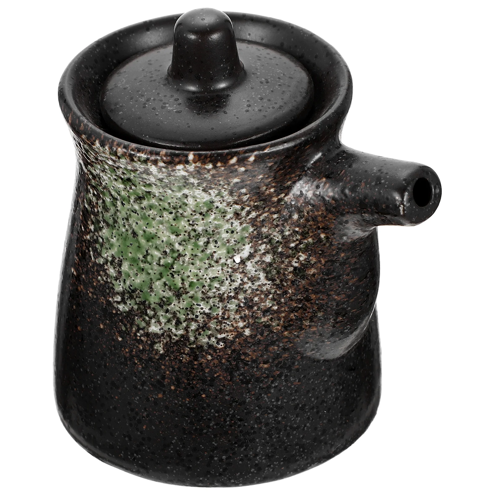 Soy Sauce Pot Vinegar Decorative Dispenser Air Fryers Seasoning Bottle Conditioner Condiment Lidded Container Pottery Jar