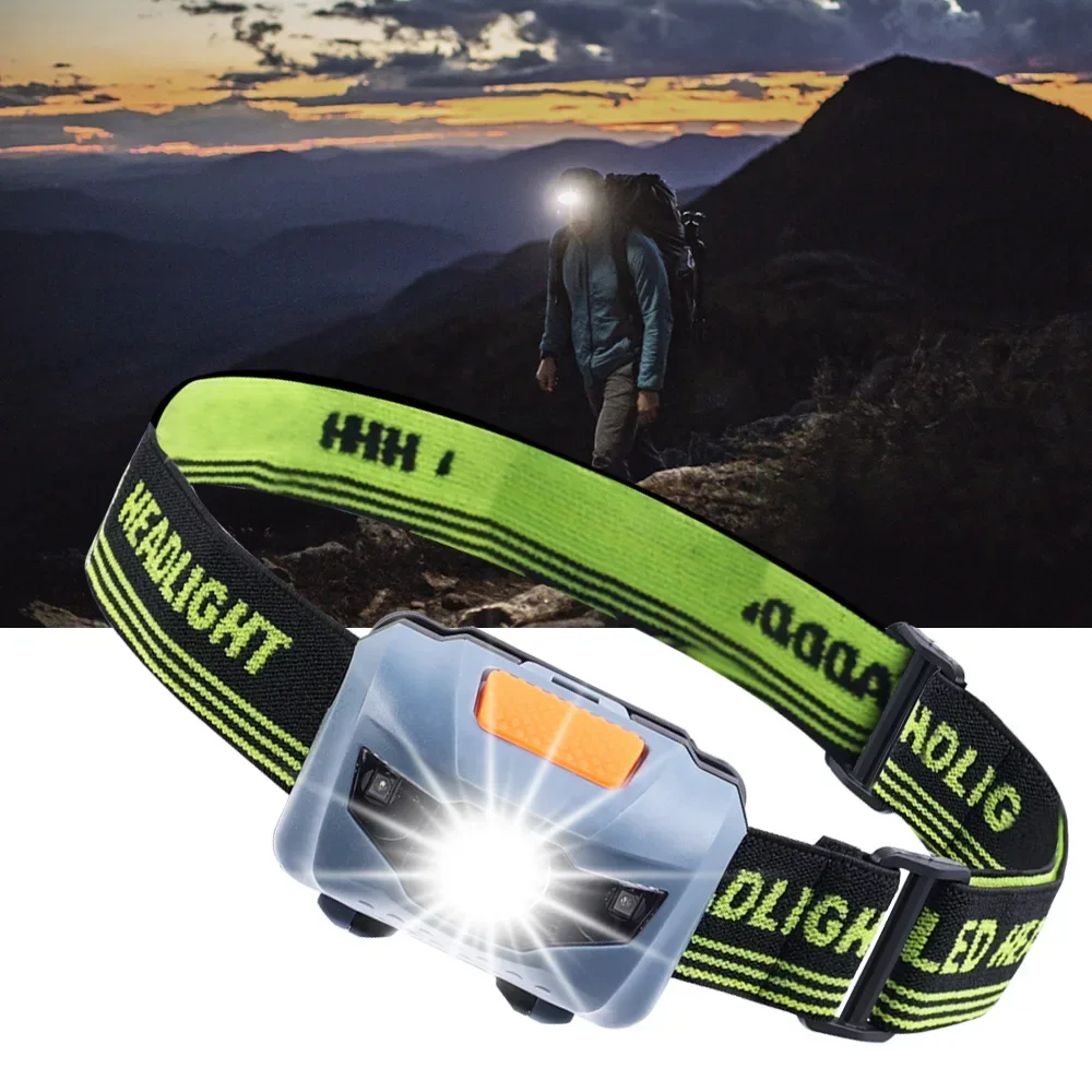 Powerful LED Headlamp 4 Lighting Modes AAA Battery Operated Head Torch Lamp Portable Outdoor Working Fishing Camping Head Light