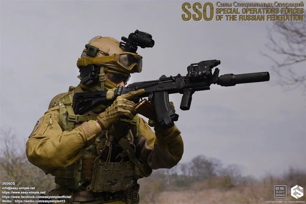 1/6 Easy & Simple ES 26060S Russian SSO Operation Soldier Unit Set completo Action Figure mobile regalo per i fan Collect