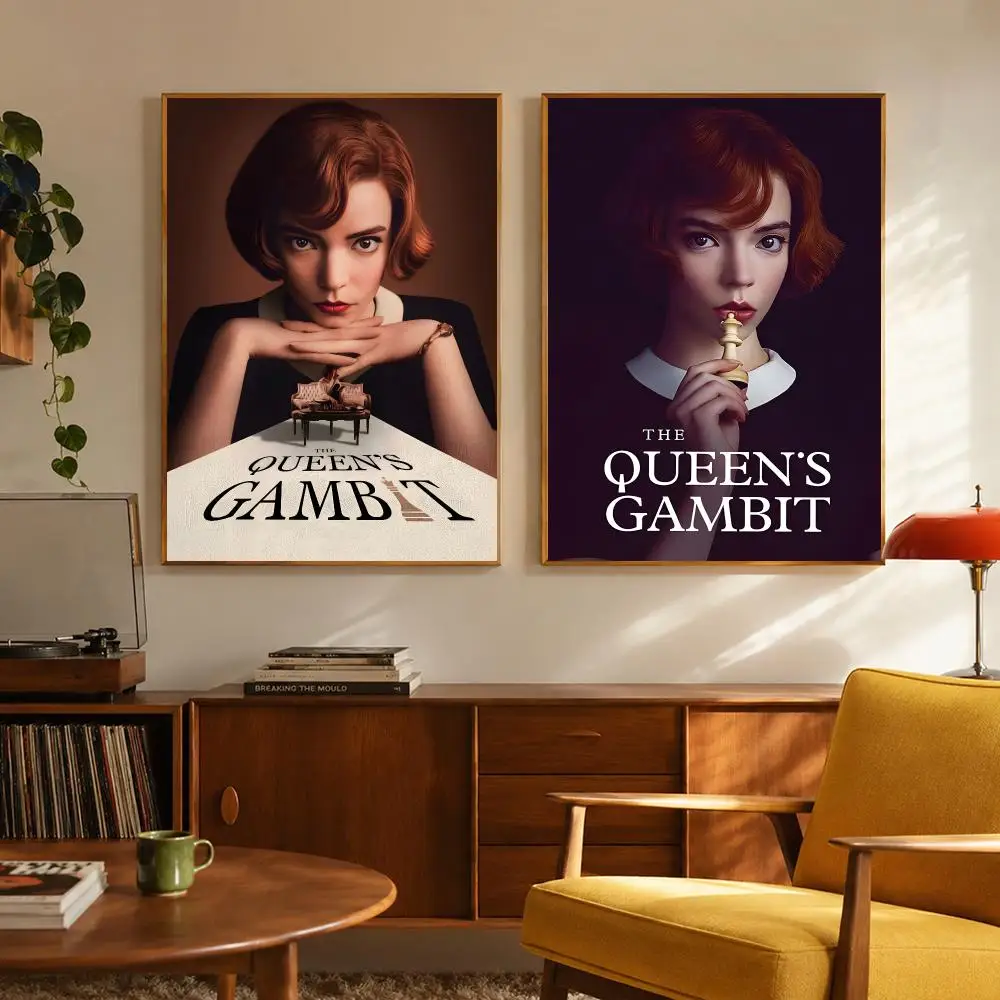 Drama Series The Queen's Gambit Poster Digital Solvent Print Waterproof PP Fade-Resistant Wall Art Room Decor Gift