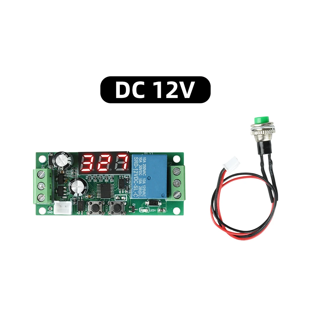 DC 5V/12V/24V Zeitrelais-Trigger Countdown-Timer LED-Anzeige mit Tastensteuerung – Detail 3