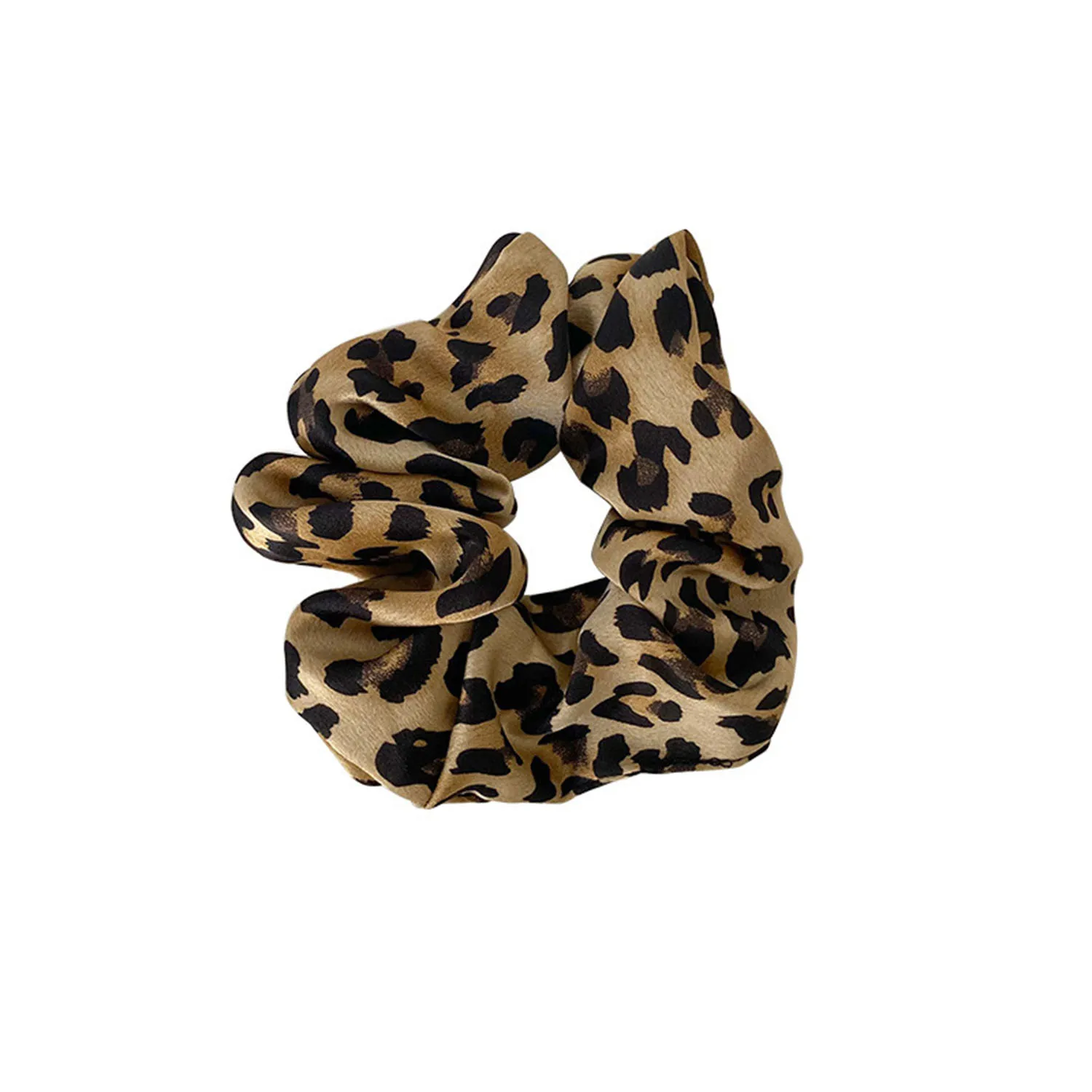 1 PC Korean Leopard Elastic Hair Bands Simple Vintage Hair Rope Ties Large Headwear Girls Women Hair Accessories