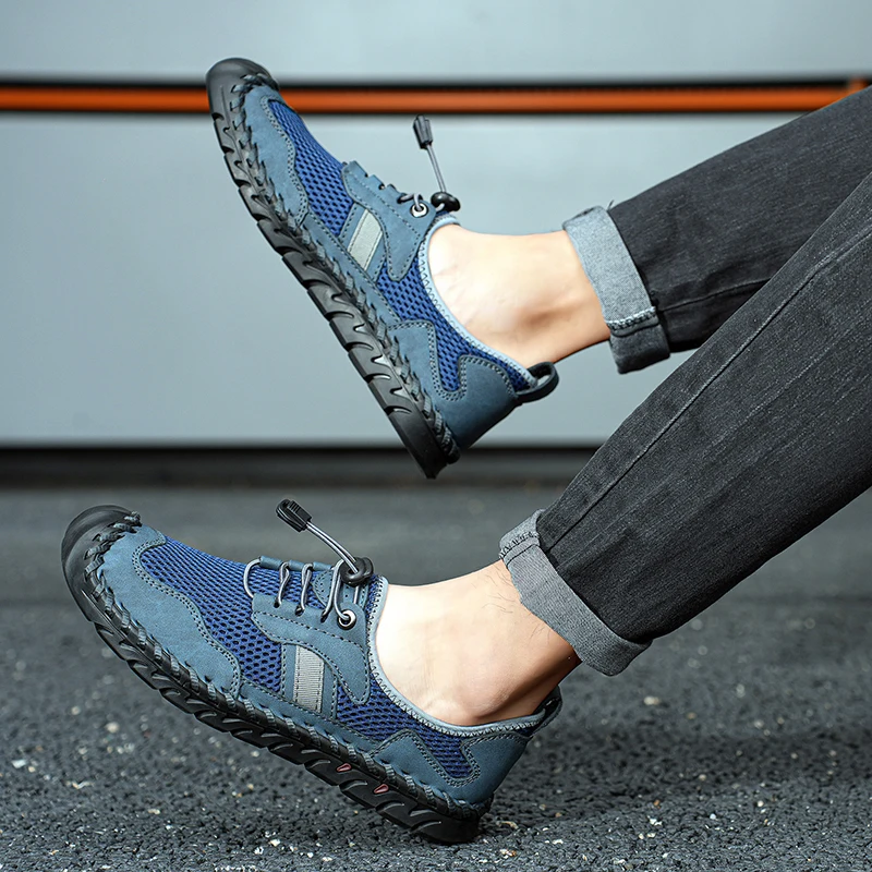 

2025 Summer Lightweight High-Quality New Mesh Shoes Casual Men's Shoes Large Size39-48 Breathable Comfortable