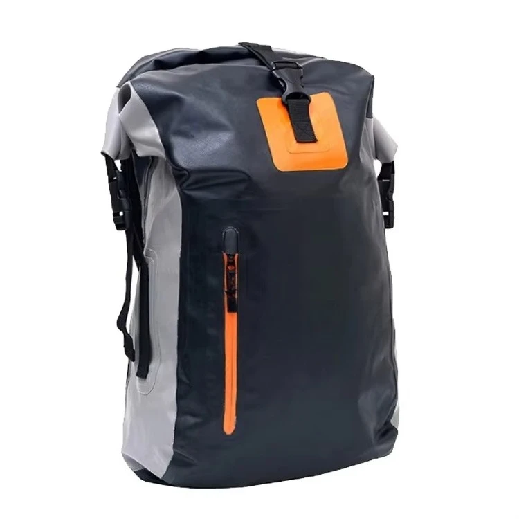 Sailing Surfing Beach Rucksack Summer 500D PVC 40Liter Black Backpack Bag