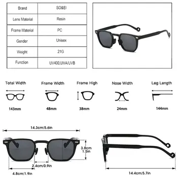 CONCHEN אופנה בעבודת יד שקופה קטנה מרובעת משקפי שמש מקוטבים לגברים יוקרה מעצב אצטט Qianwei משקפי שמש לגברים 8 best sales משקפי שמש של תה - №7