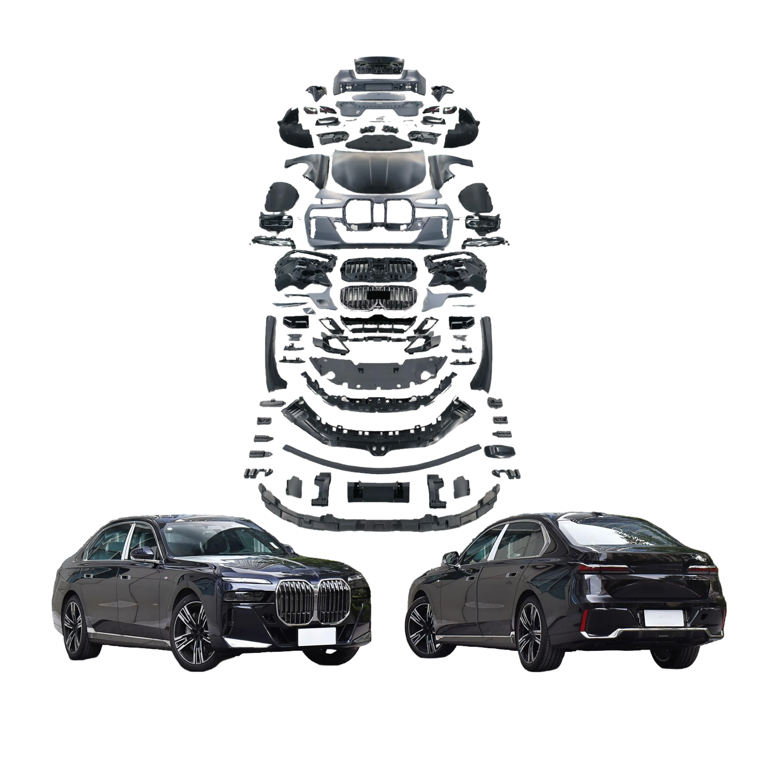 2025 New Arrival for BMW 7series F01 F02 08-15y Upgrade to 2025 G70 M760 Bodykit Facelift Bumper LED Headlights Plug and  Play