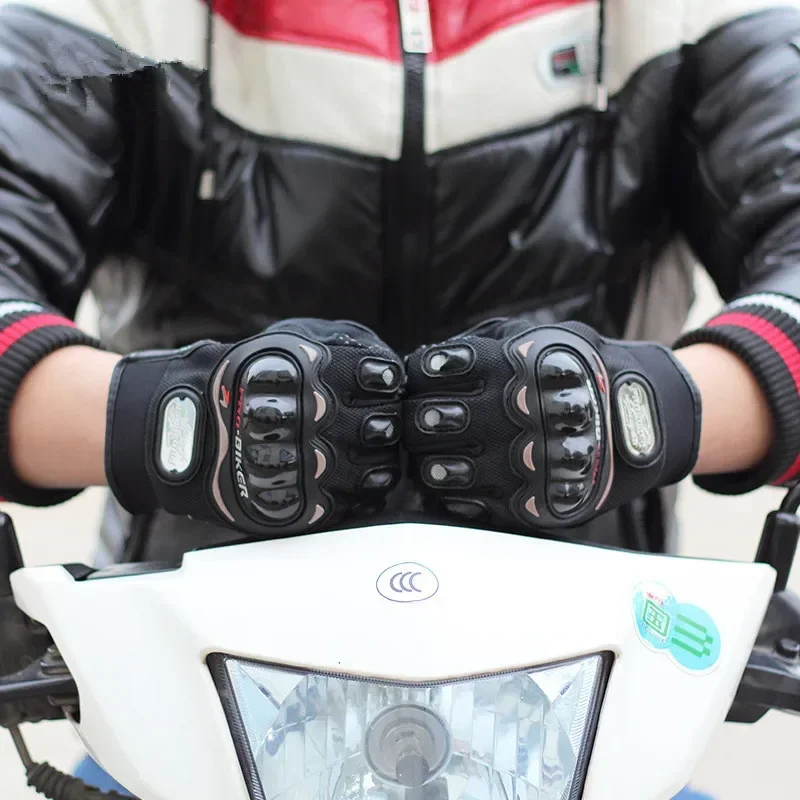 Mens Women 4 Season Driving Supertech Black/White Motorcycle Leather Gloves Racing Glove Motorbike Cowhide Race Bike Knight