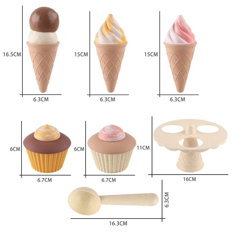 Детские игрушки «сделай сам», 8 предметов, вращающиеся игрушки для торта с мороженым, подарки на День Благодарения, Хэллоуин, Рождество и день рождения.