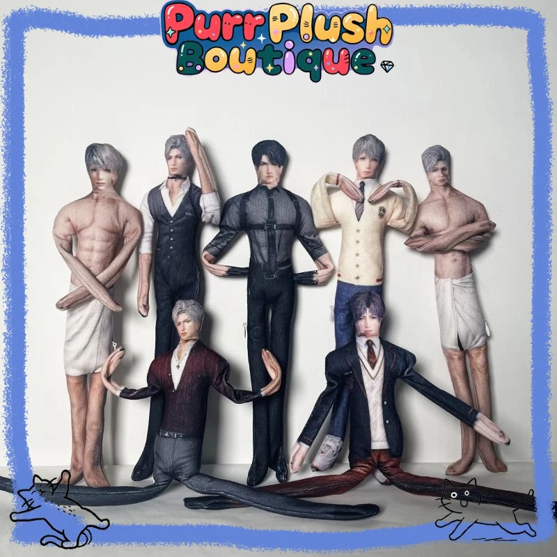 

28 см игра Love And Deepspace Xavier Zayne Rafayel Sylus косплей плюшевая хлопковая кукла стройная вращающаяся форма со скелетом подарки