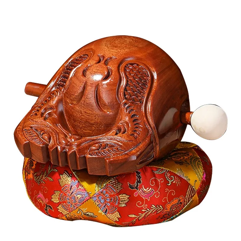 Wooden Fish Instrument Set Percussion Meditation Tool Sandalwood Carving Home Decor Gift maszt