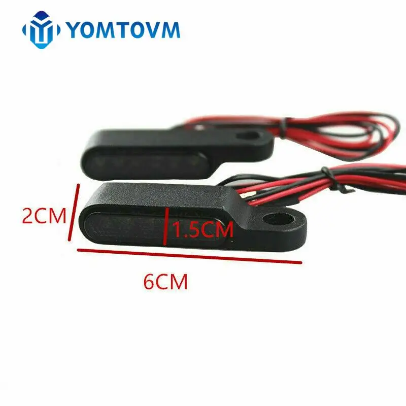 2Pcs Motorcycle Mini LED Turn Signal Running Lights Amber White Blinker Indicators Lamps For Harley Davidson Touring Accessories