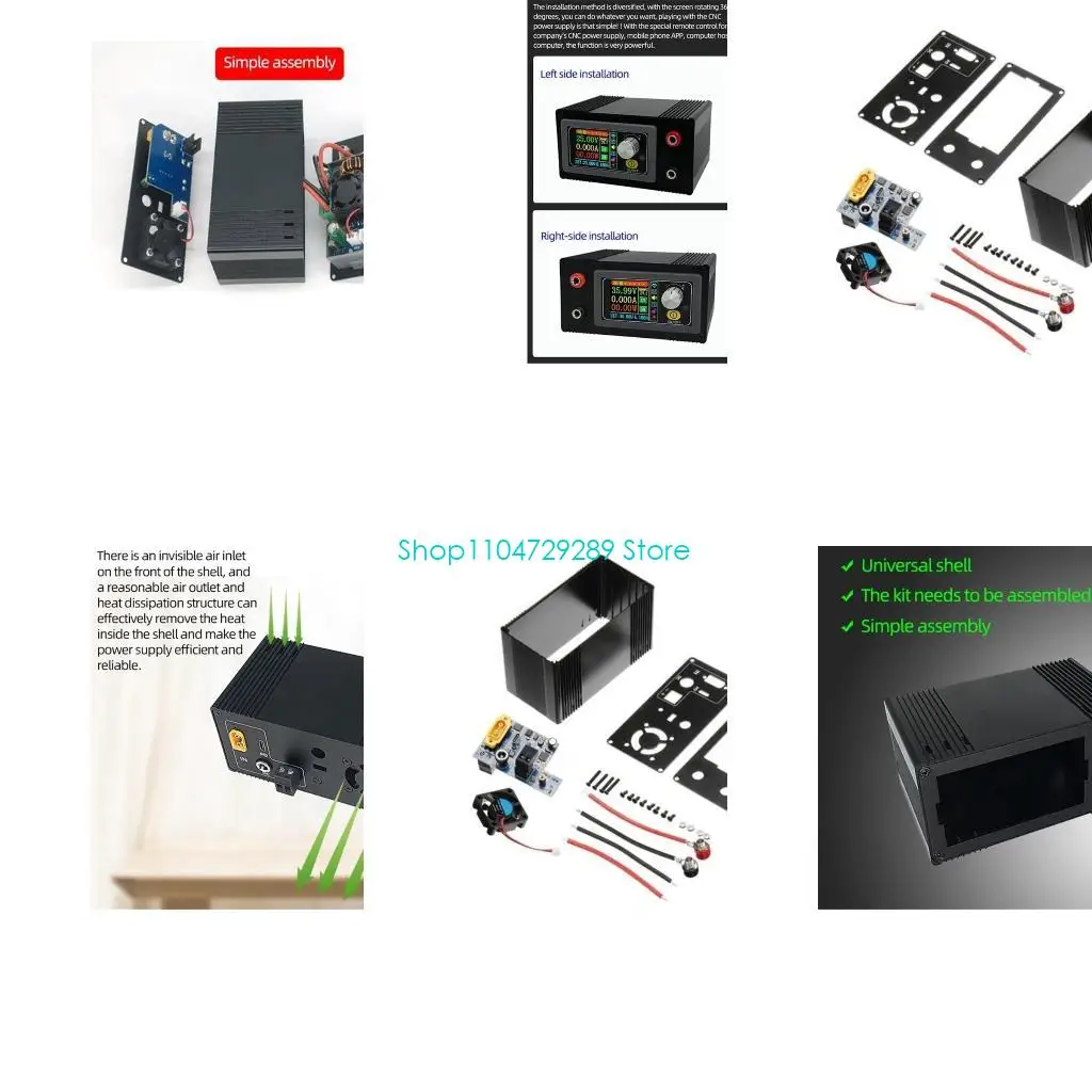 

D8KE Wiring Connecting Terminals Case and Driver DIY Shell Multiple Interfaces Shell