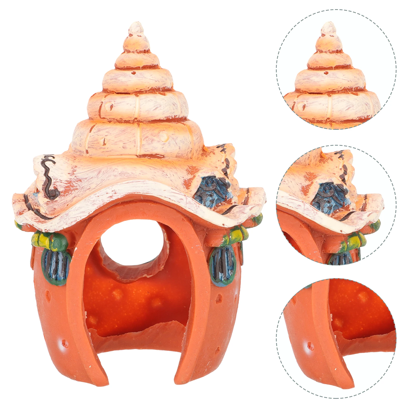 

Lifelike Resin Underwater Stone Landscape Rockery Decorative Castle For Fish Tank Pond Aquarium Ornament Durable No Fading