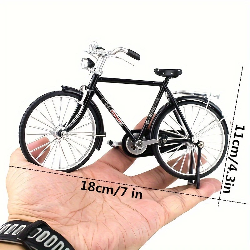 Classic Memories of the 19th Century Dad's Bike Mini Bike BMX Finger Skatebike Toys Metal Bicycle Tabletop Decoration