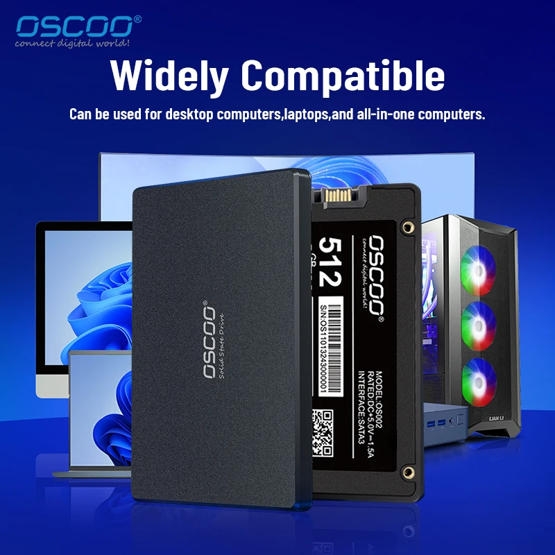 OSCOO 120GB SSD SATAIII 2.5 بوصة HDD 240GB SATA3 6GB/s القرص الصلب لأجهزة الكمبيوتر المحمول قرص الحالة الصلبة الداخلي #4