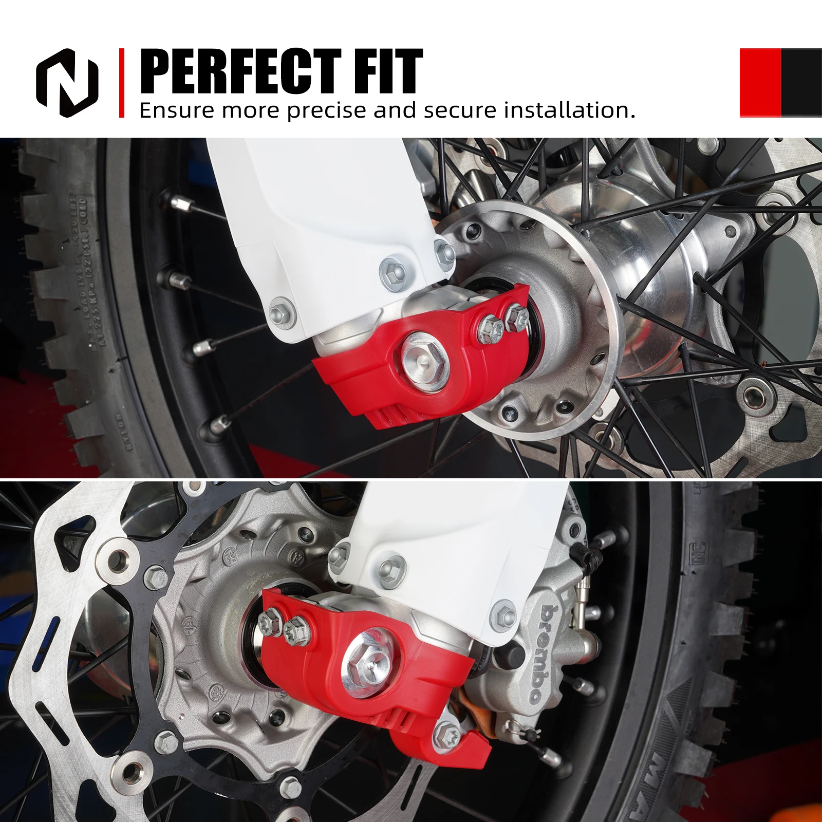 NICECNC para GasGas EC 300 EC 250 ECF 350 MC 125 MC250F EX 250 EXF 350 450 2021-2024 cubierta de zapatos de horquilla delantera para KTM EXC 300